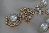 Kundan polki necklace set (4-6239)(B)