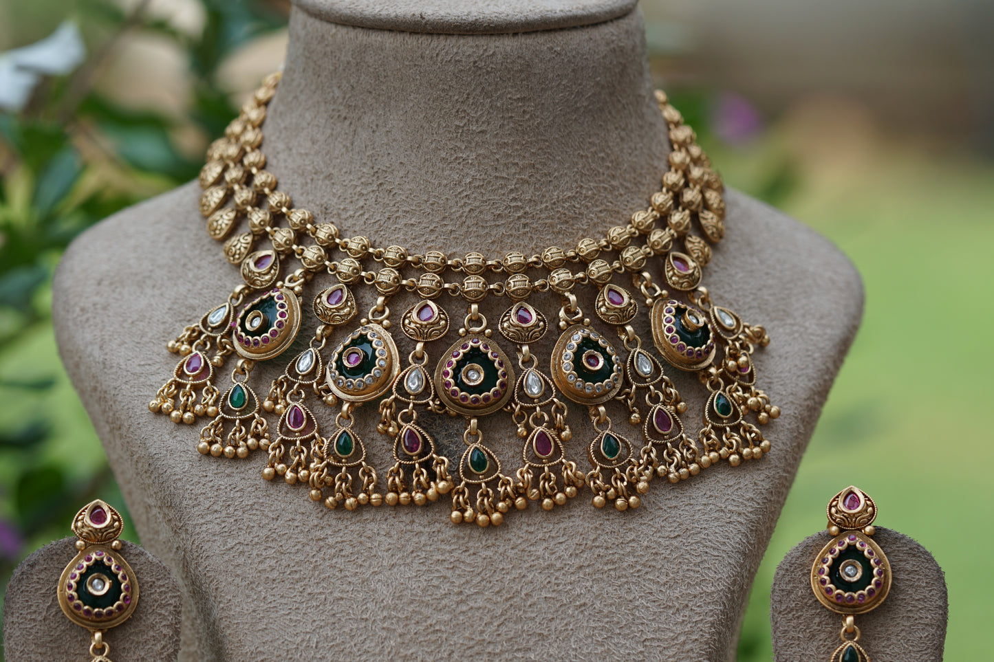 Antique Necklace set (4-8467)(EX)