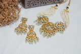 Kundan necklace set (4-7087)(A)(DISCOUNTED PIECE)