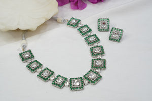 Polki  Necklace Set   (4-7773) (A)