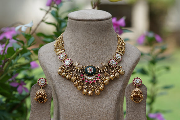 Antique Necklace set (4-8465)(EX)