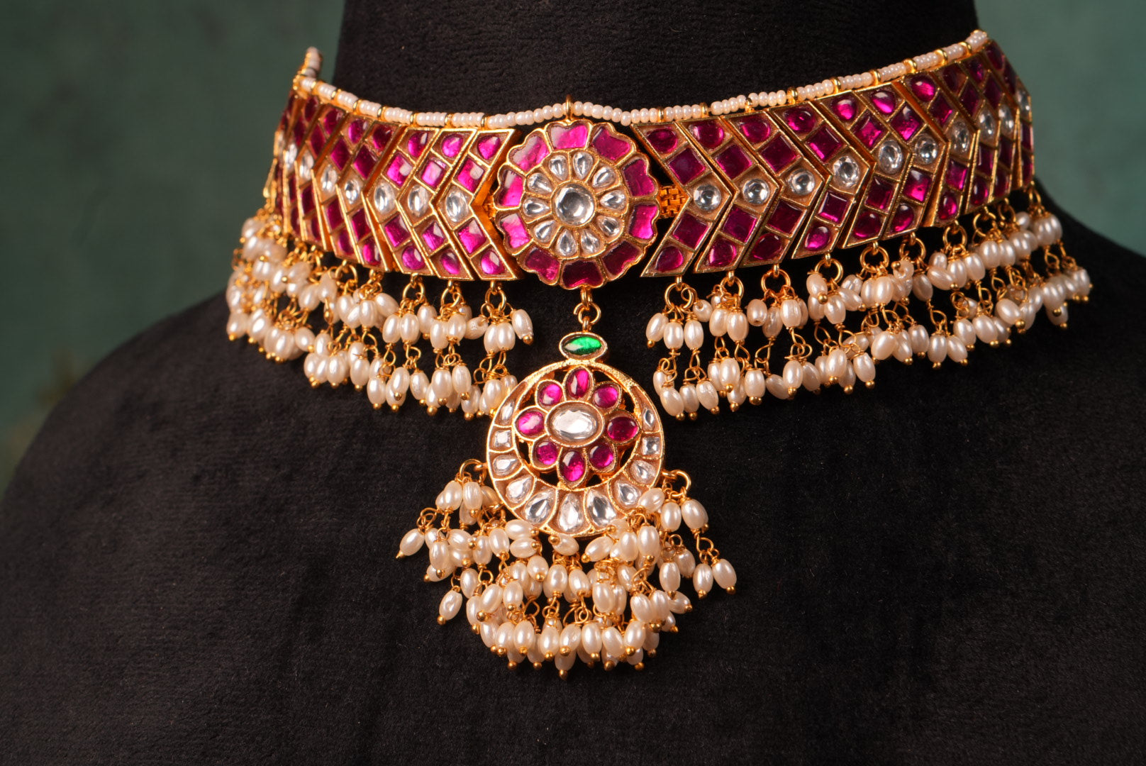 Kundan Choker (4-8976)(KA) (PREORDER) (Made IN 7-8 DAYS TIME) - JEWELSTYLE