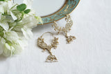 White Kundan Bird earring (1-5539)(A)