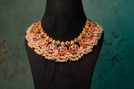 Antique Kundan Necklace (4-8979)(KA)
