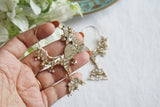 White Kundan Bird earring (1-5539)(A)