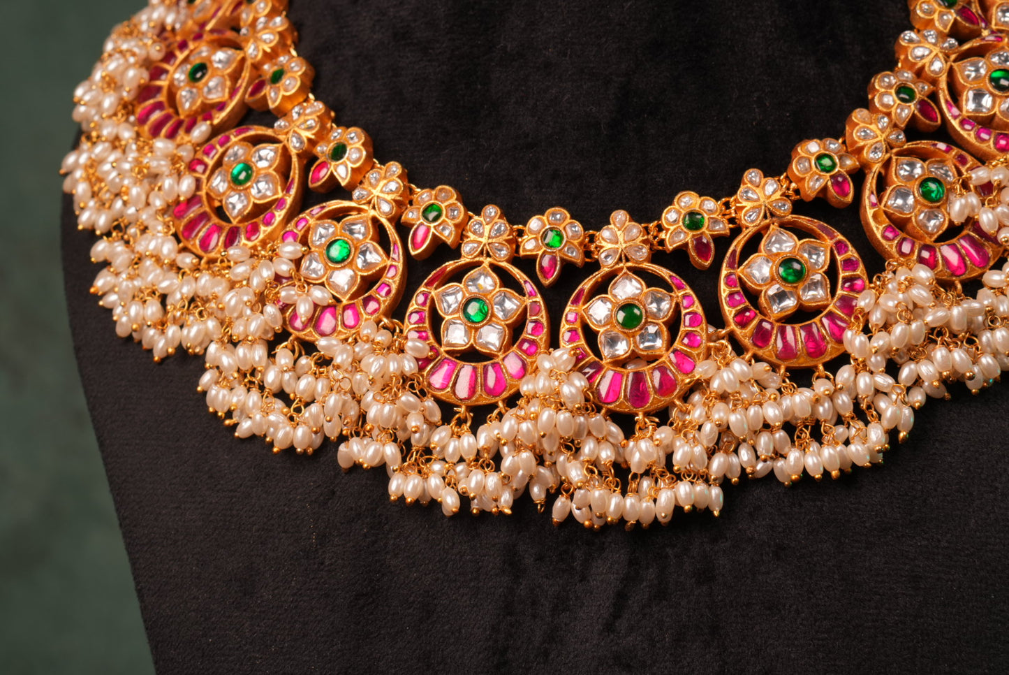 Antique Kundan Necklace (4-8979)(KA) (PREORDER) (Made IN 7-8 DAYS TIME) - JEWELSTYLE