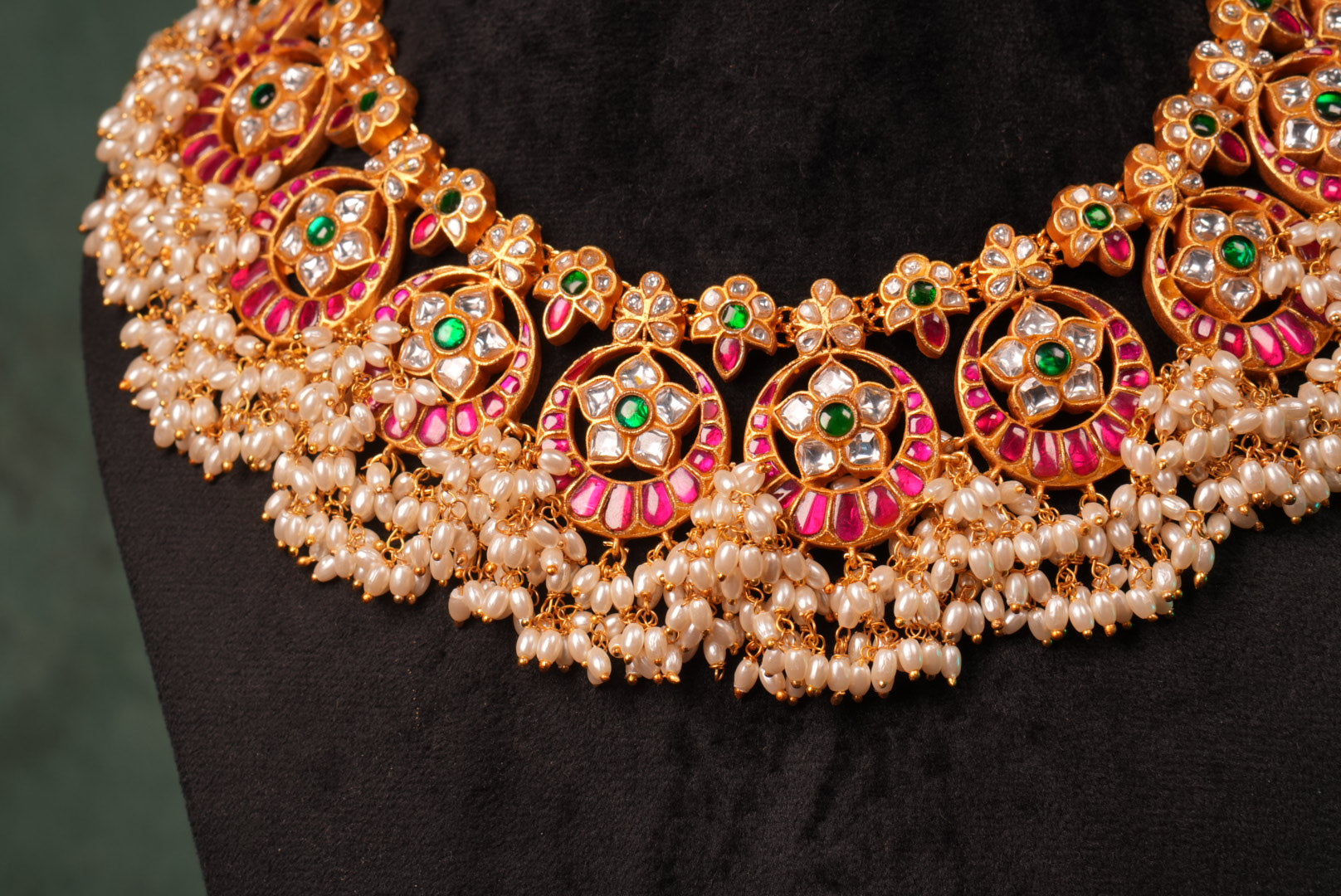 Antique Kundan Necklace (4-8979)(KA) (PREORDER) (Made IN 7-8 DAYS TIME) - JEWELSTYLE
