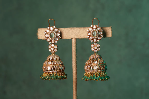 Polki jhumki (1-4356)(B)