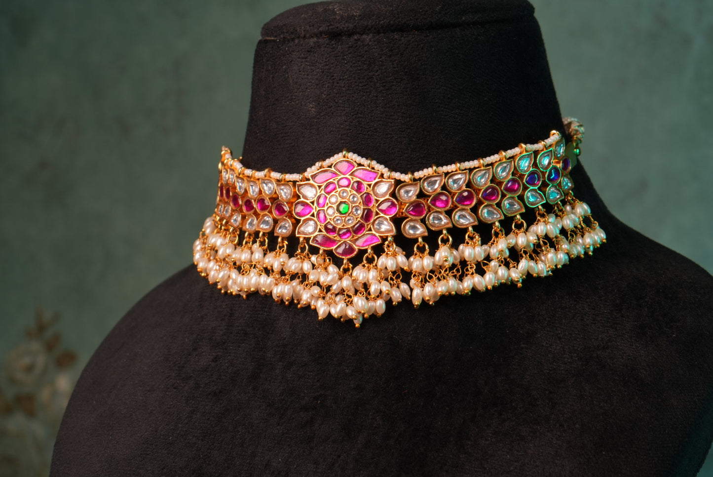 Kundan Choker (4-8975)(KA) (PREORDER)(Made IN 7-8 DAYS TIME) - JEWELSTYLE