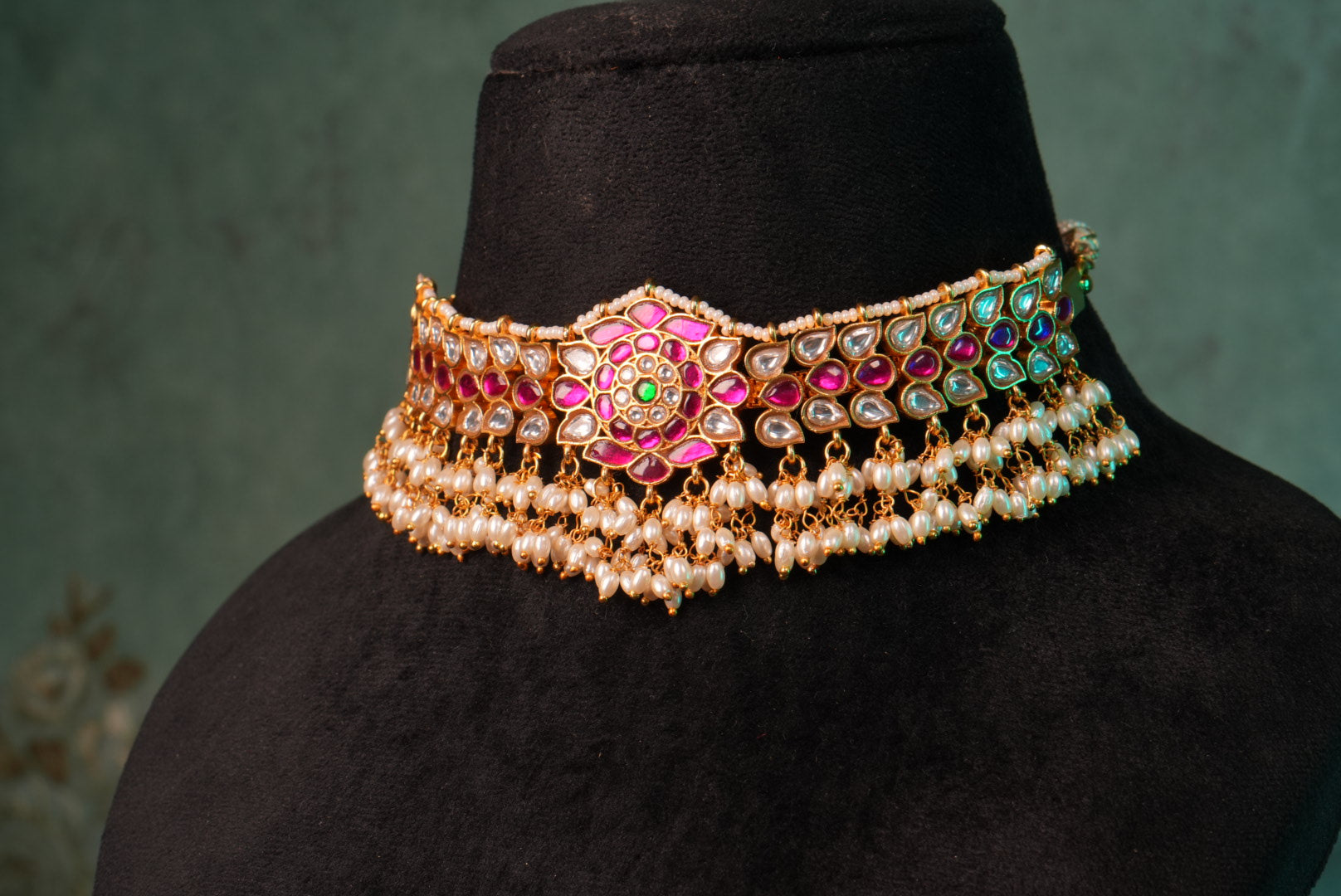Kundan Choker (4-8975)(KA) (PREORDER)(Made IN 7-8 DAYS TIME) - JEWELSTYLE