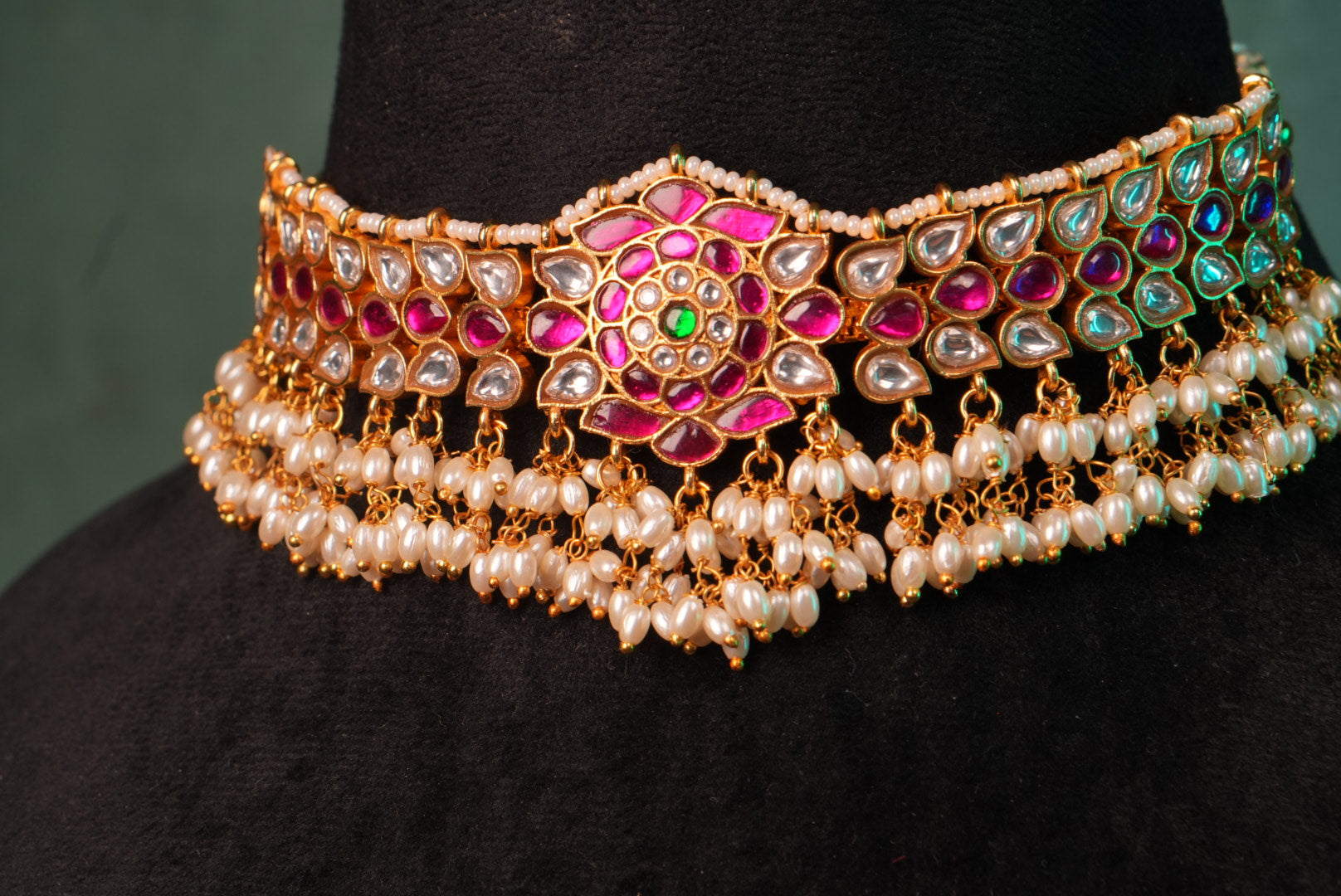 Kundan Choker (4-8975)(KA) (PREORDER)(Made IN 7-8 DAYS TIME) - JEWELSTYLE