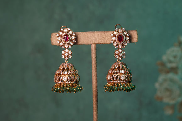Polki jhumki (1-4357)(B)