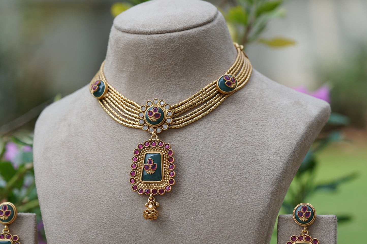 Antique Necklace set (4-8462)(EX)