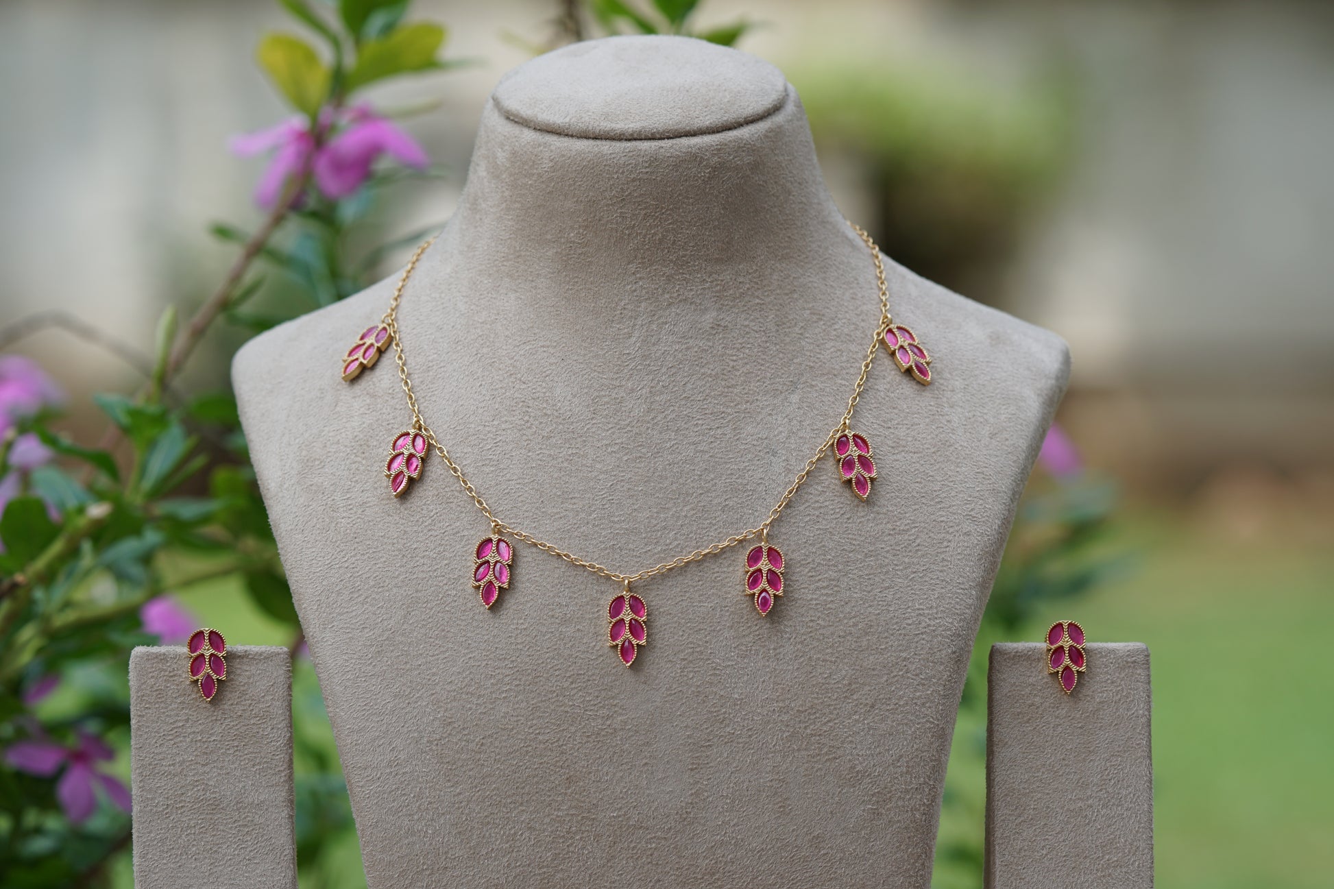 Kundan Necklace set (4-8460)(EX) - JEWELSTYLE