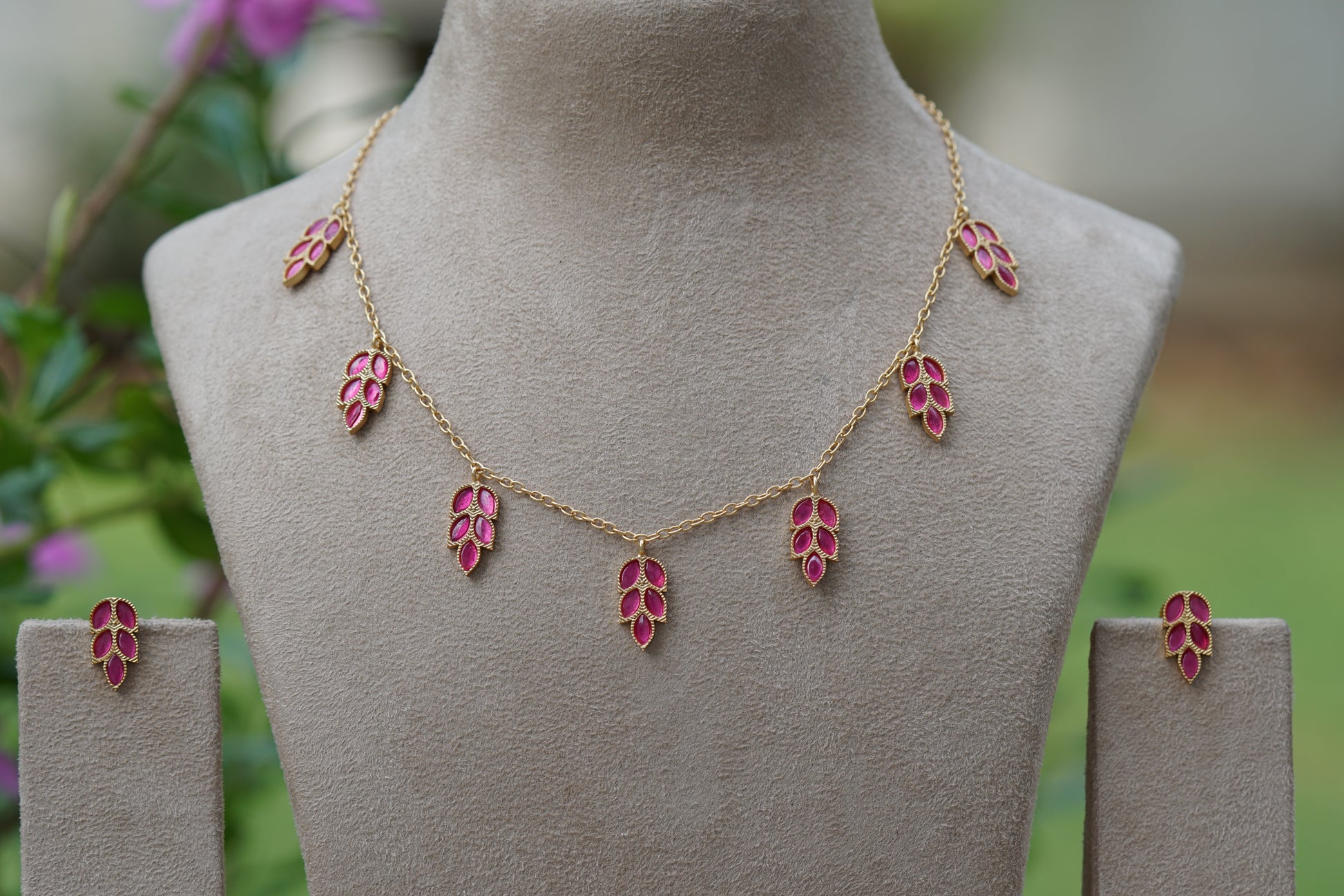 Kundan Necklace set (4-8460)(EX) - JEWELSTYLE