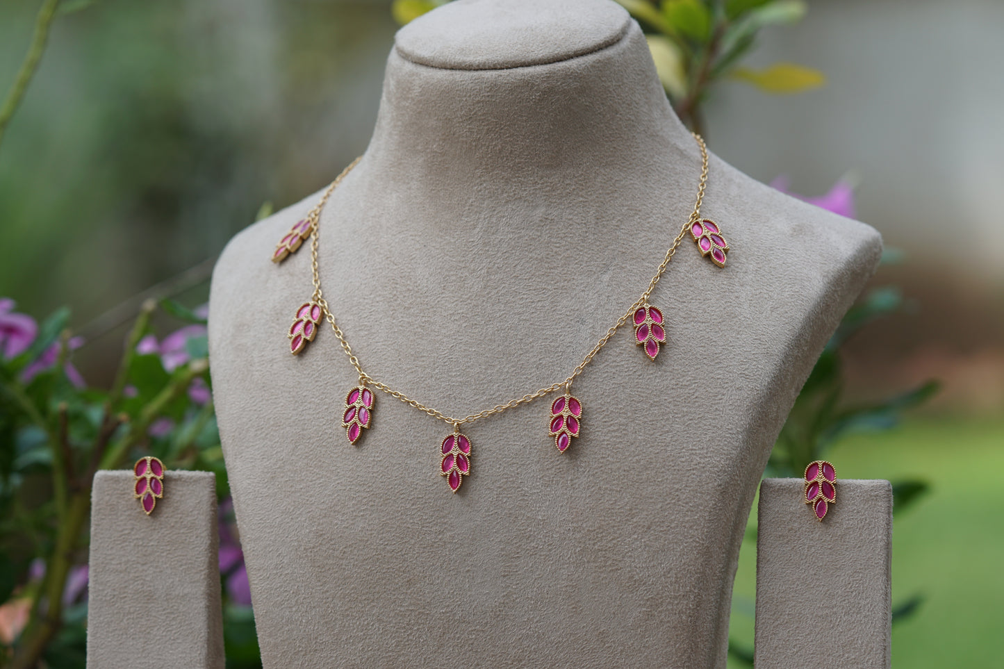 Kundan Necklace set (4-8460)(EX) - JEWELSTYLE