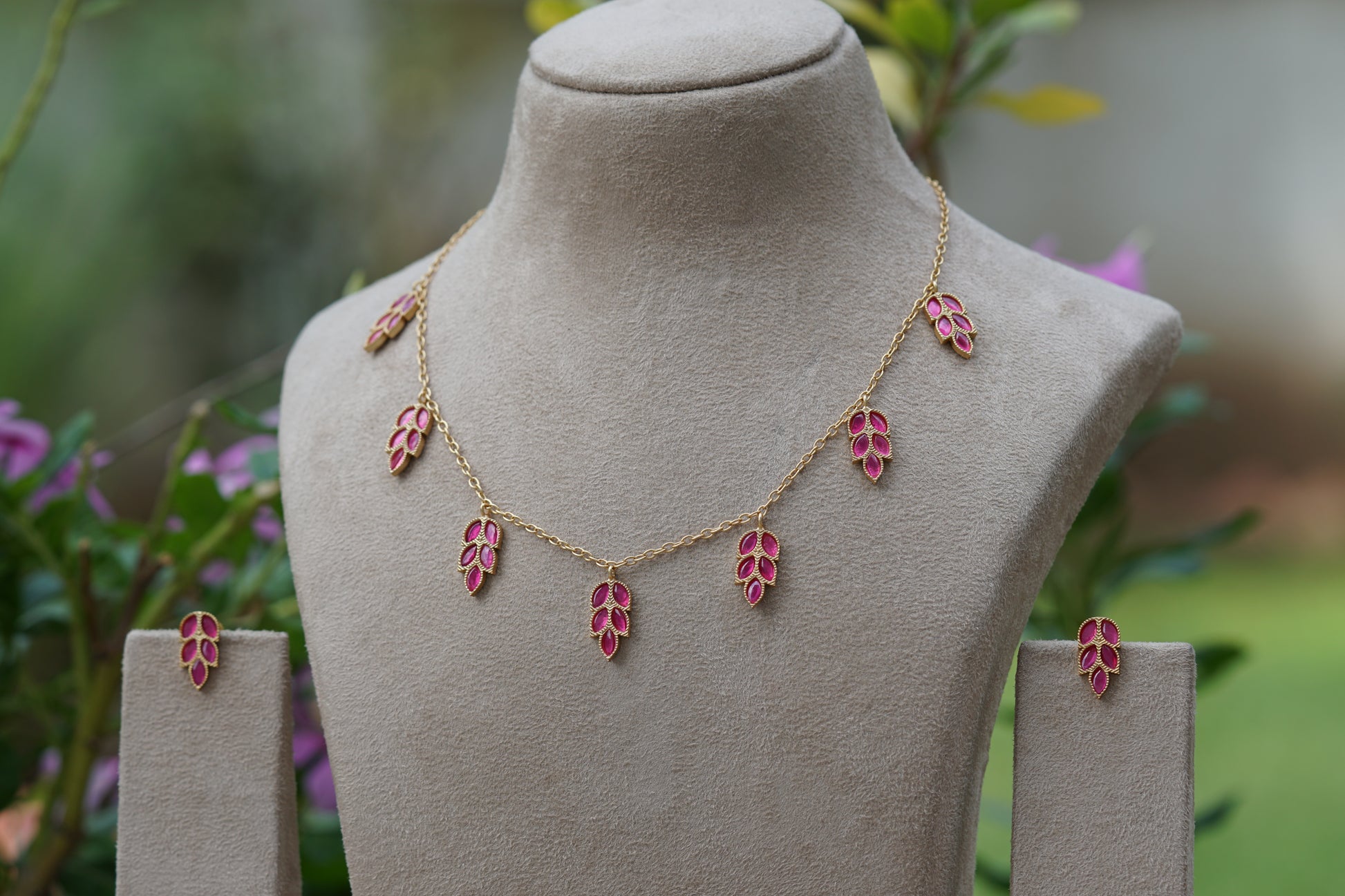Kundan Necklace set (4-8460)(EX) - JEWELSTYLE