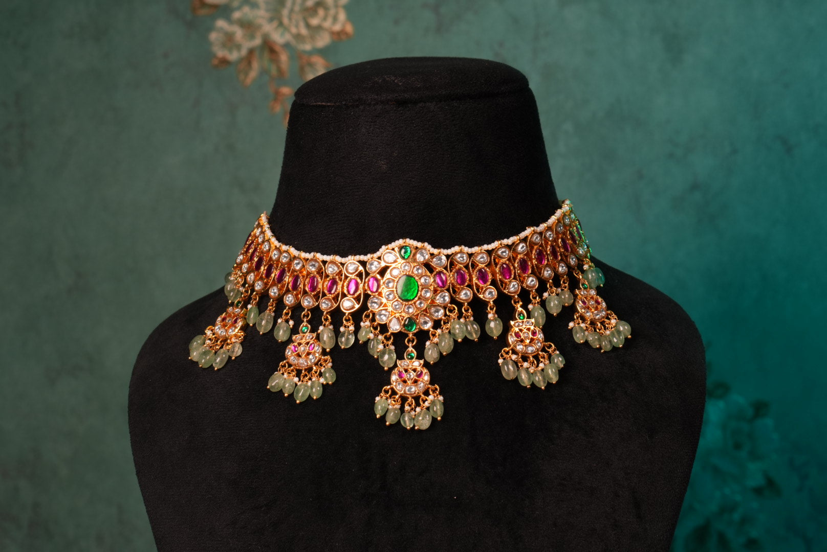 Kundan Choker  (4-9094)(KA) - JEWELSTYLE