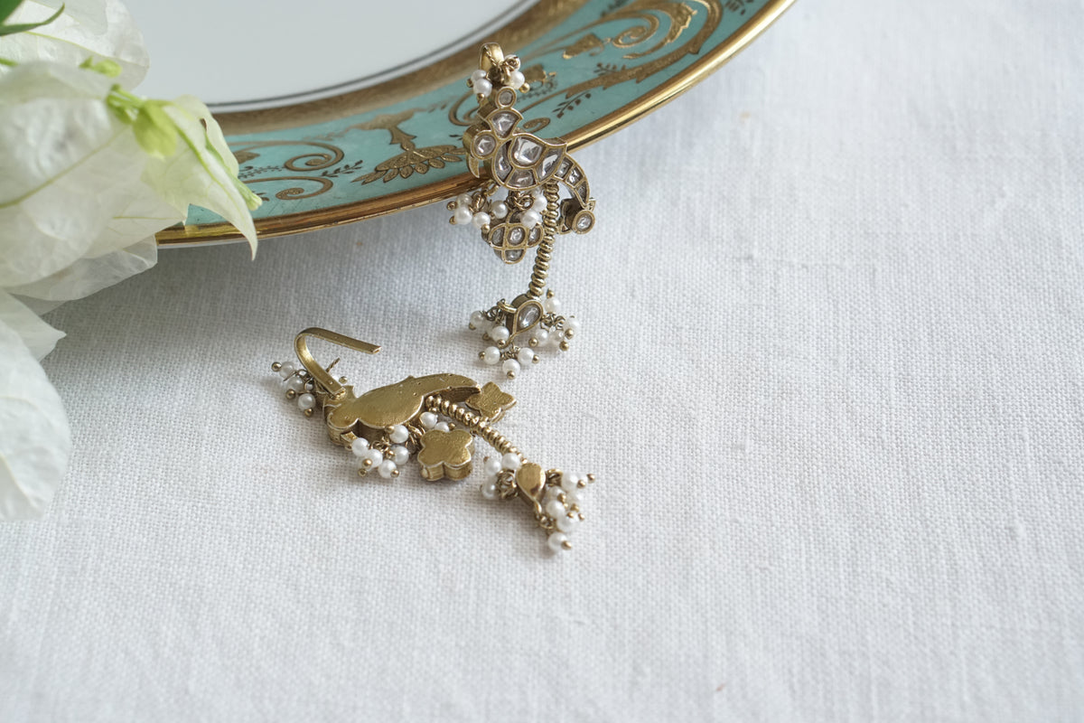 White Kundan Bugadi (1-5555)(A)