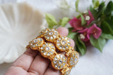 White Stone Kundan Openable Bangle(3-457)(R)