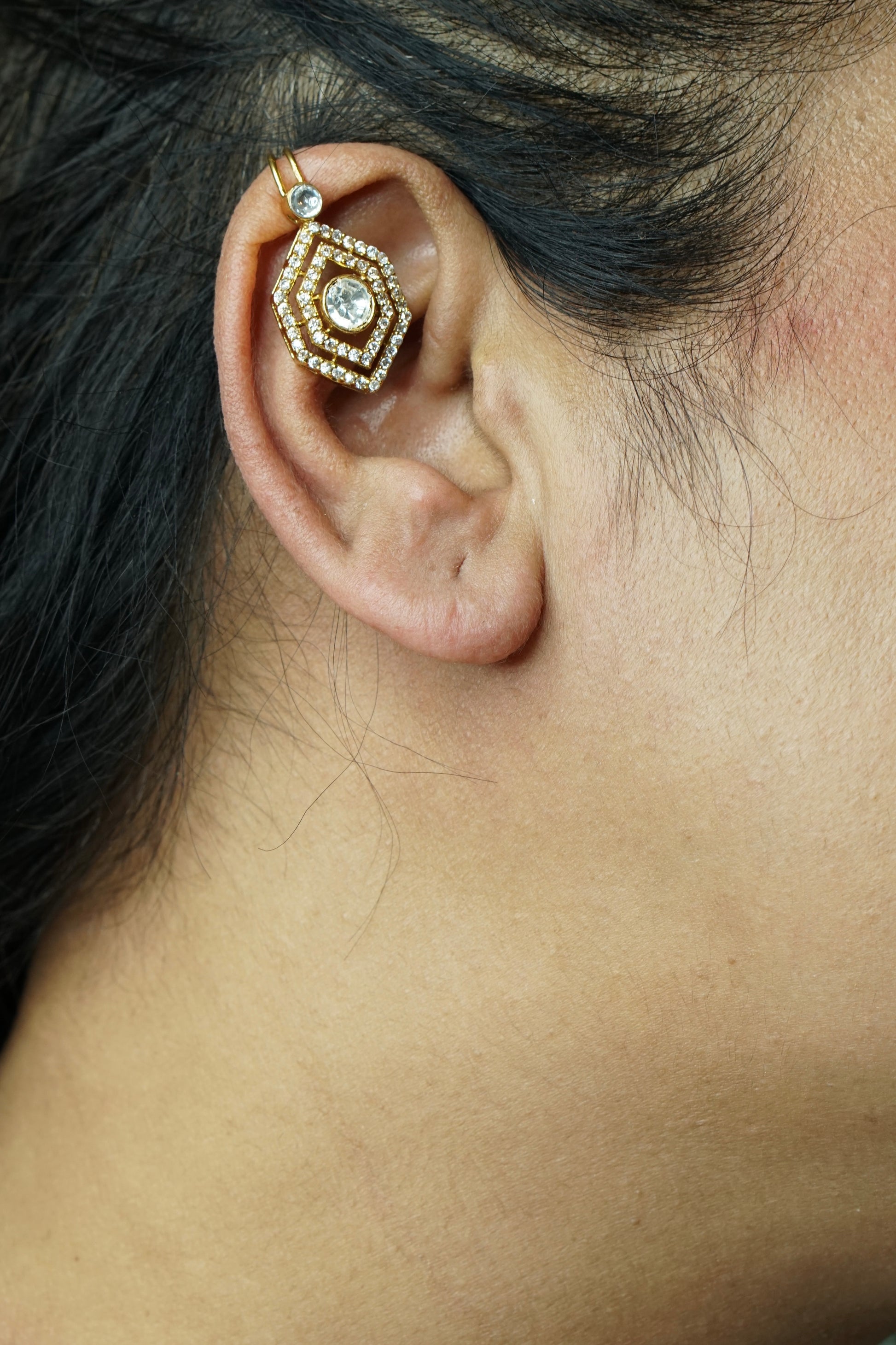 Polki Bugadi Earrings (1-5019)(B) - JEWELSTYLE