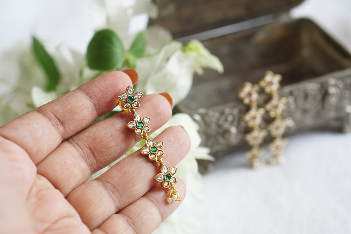 Kundan Earrings (1-5559)(A)