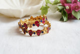 Pink & Blue Stone Kundan Openable Bangle(3-459)(R)