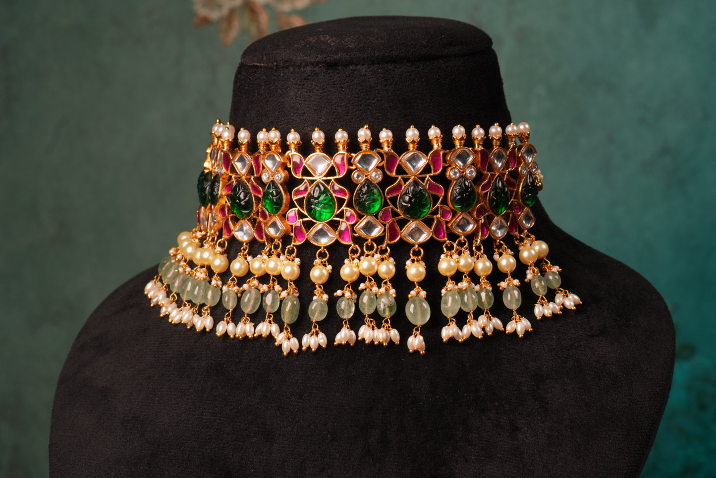Kundan Choker (4-8987)(KA) (PREORDER) (Made IN 7-8 DAYS TIME) - JEWELSTYLE