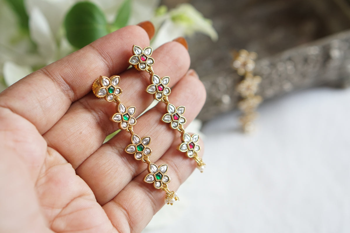 Kundan Earrings (1-5559)(A)