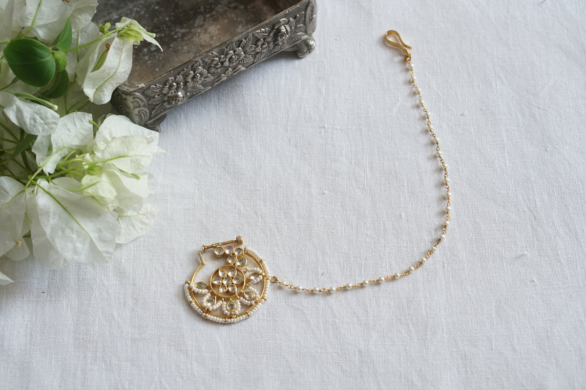 White Kundan Nath (2-330)(A)