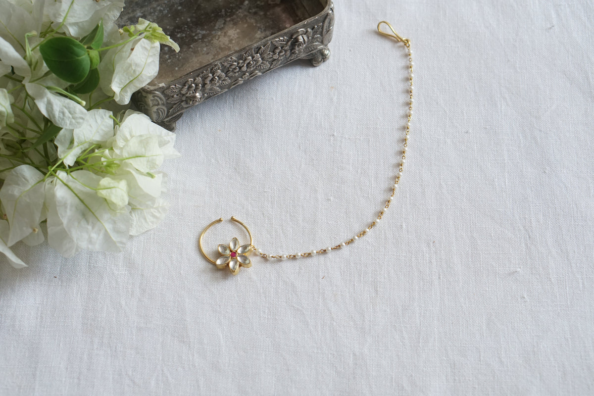 White Kundan Nath (2-331)(A)