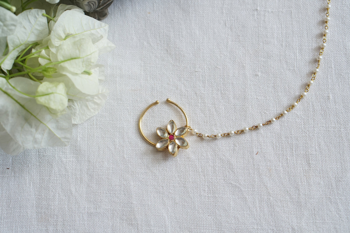 White Kundan Nath (2-331)(A)