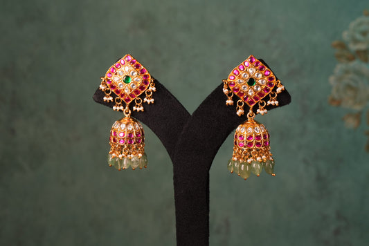 Kundan Jhumki (1-5069)(KA) (Preorder) (Made IN 7-8 DAYS TIME) - JEWELSTYLE