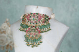 Polki Choker set  (4-8187)(B)