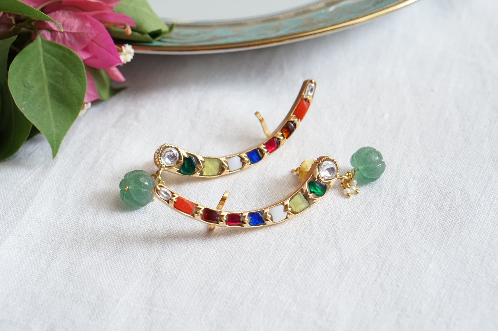 Kundan Earcuff (1-4627)(R) - JEWELSTYLE
