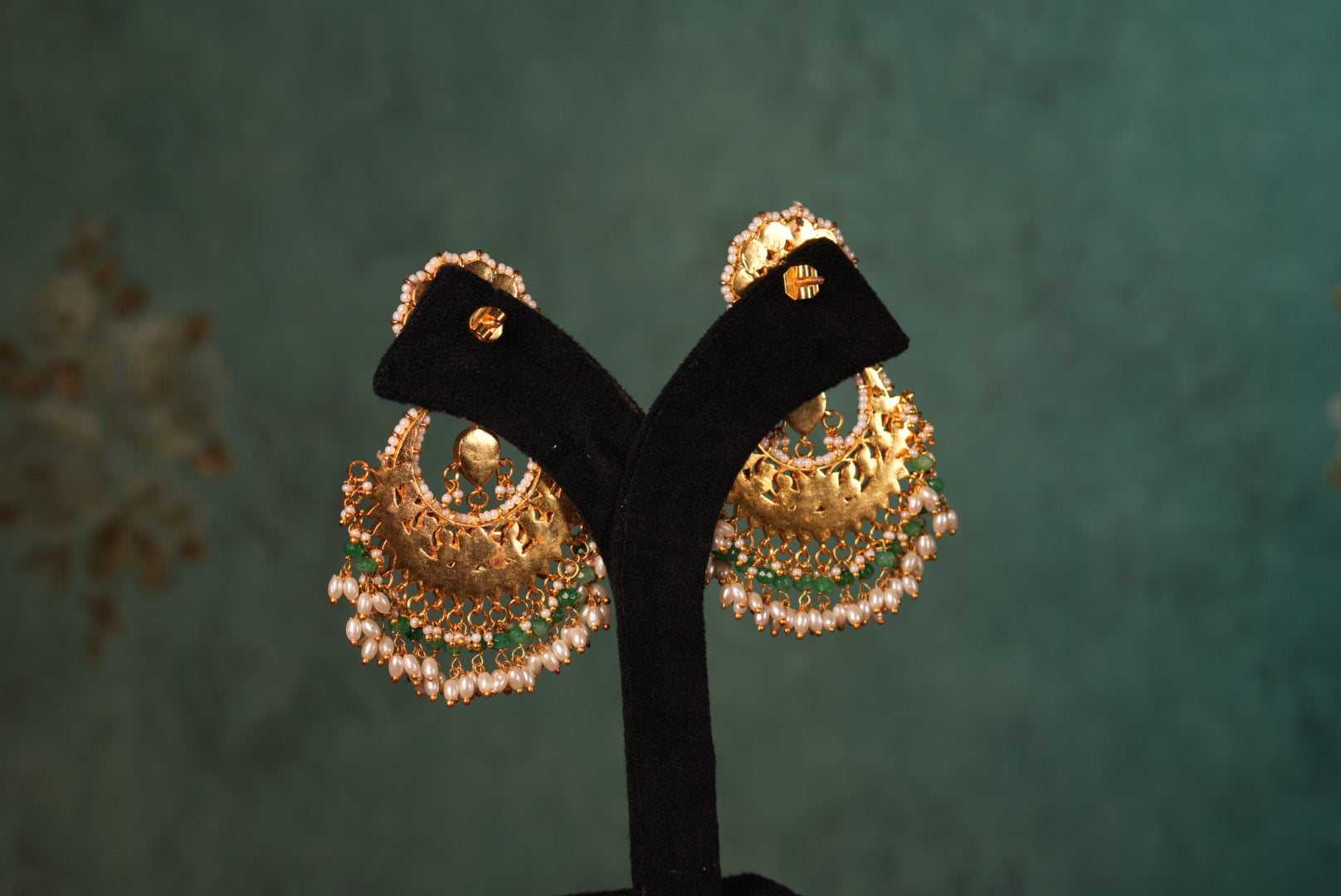 Kundan Chandbali Earrings (1-5071)(KA) (PREORDER) (Made IN 7-8 DAYS TIME) - JEWELSTYLE