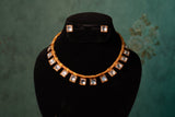 Kundan Necklace Set (4-9005)(R) - JEWELSTYLE