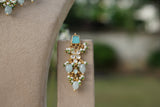 Mint Stone Kundan necklace Set (4-9632)(A)