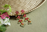 Pink Kundan earring (1-4625)(R)