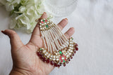White and Ruby Kundan Passa (5-1814)(A)