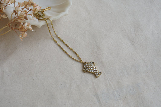 Fish Kundan Pendant (4-8919)(A) - JEWELSTYLE