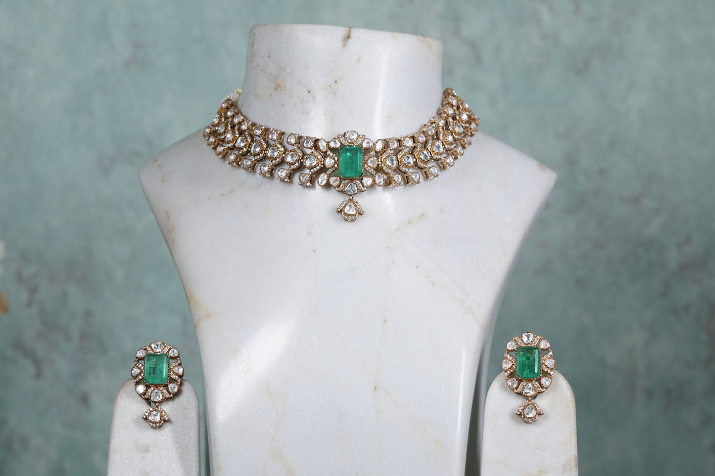 Polki Choker set  (4-8179)(B)