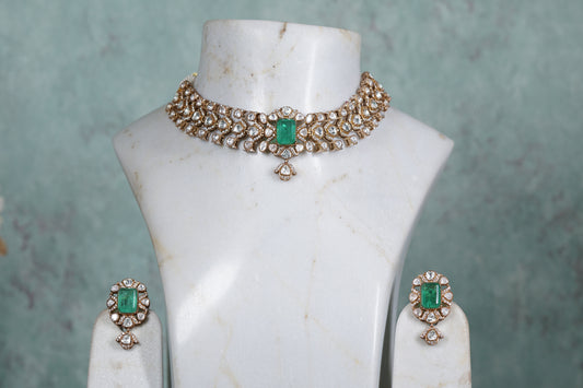 Polki Choker set  (4-8179)(B)