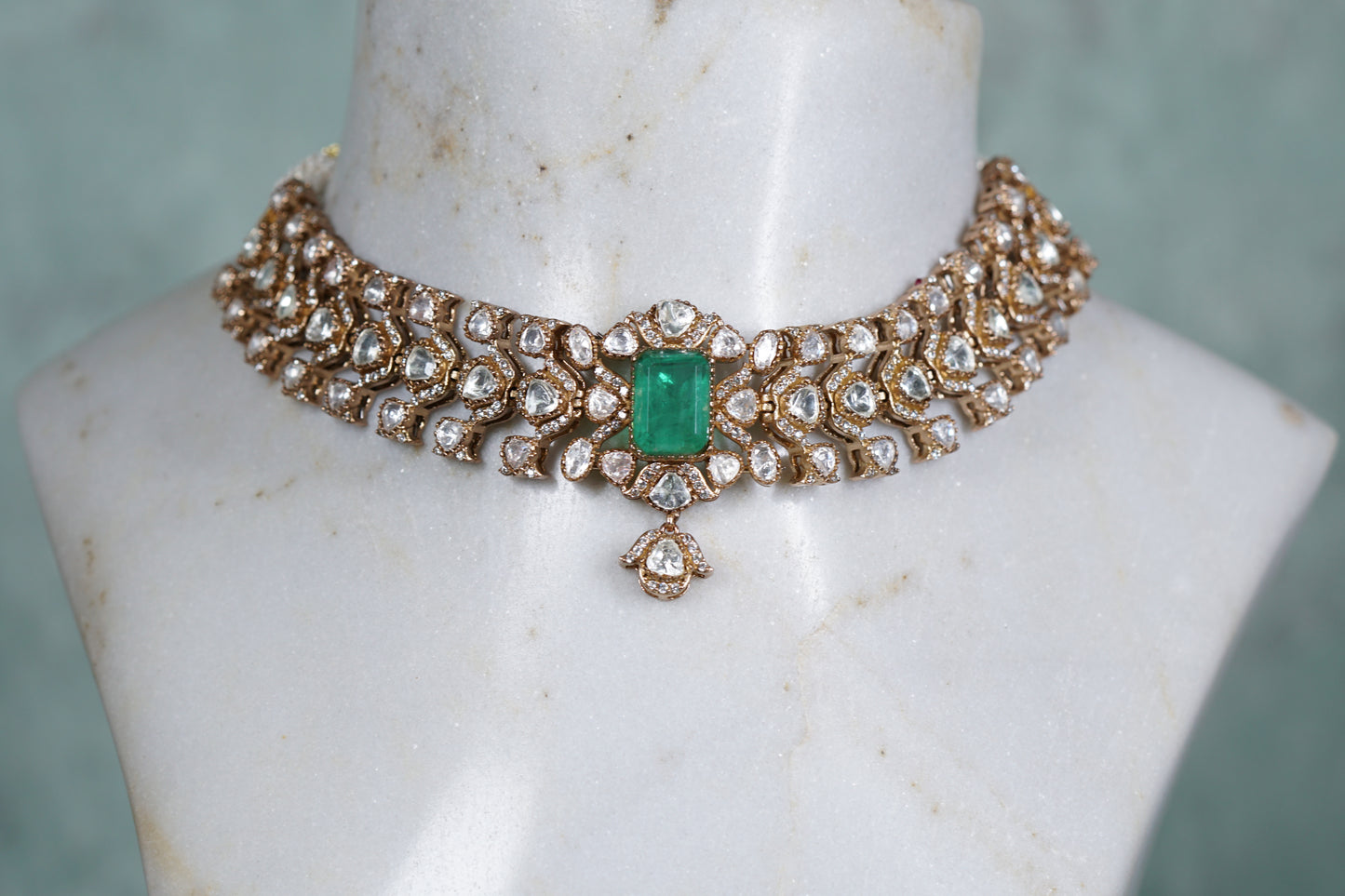 Polki Choker set  (4-8179)(B)