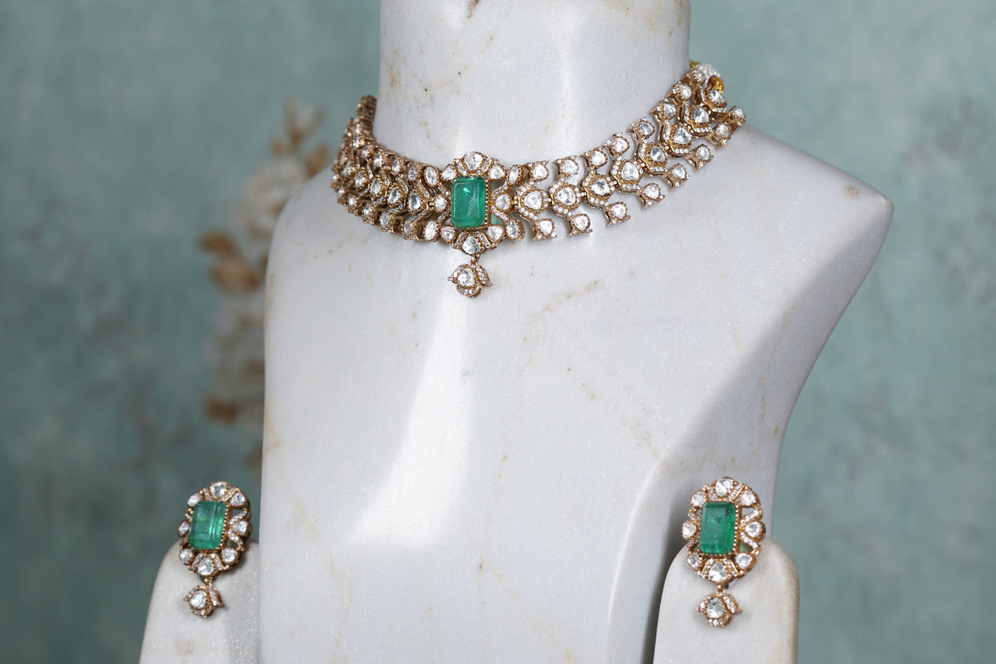 Polki Choker set  (4-8179)(B)