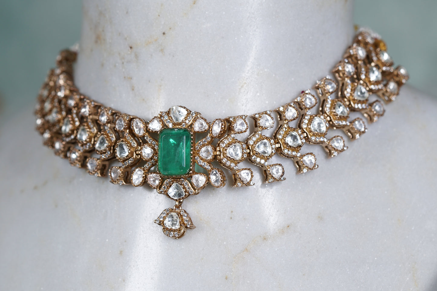 Polki Choker set  (4-8179)(B)