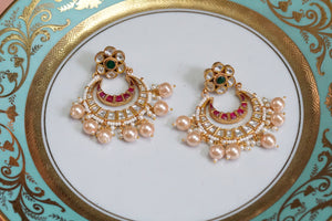 Kundan Earring (1-2886)(R)(DISCOUNTED)