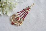 White and Ruby Kundan Passa (5-1817)(A)