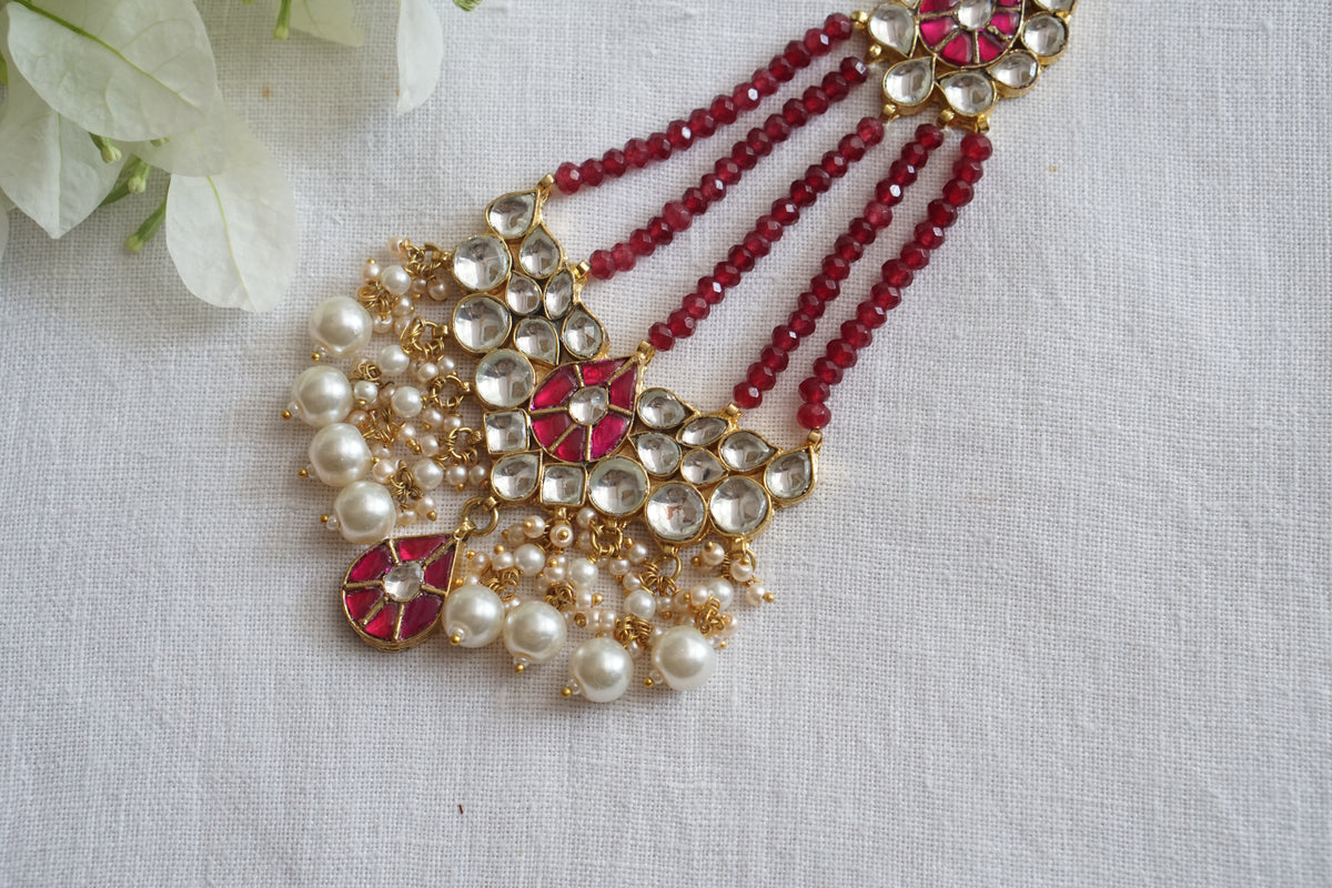 White and Ruby Kundan Passa (5-1817)(A)