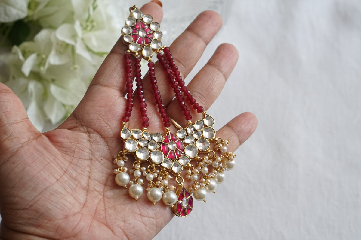 White and Ruby Kundan Passa (5-1817)(A)